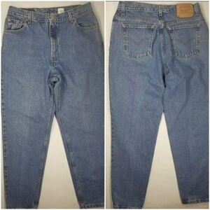 Levi's 550 Mom Jeans High Rise Relax Tampered Leg VTG 90s Y2K